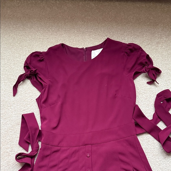 Gal Meets Glam Burgundy Midi Dress - Picture 2 of 10